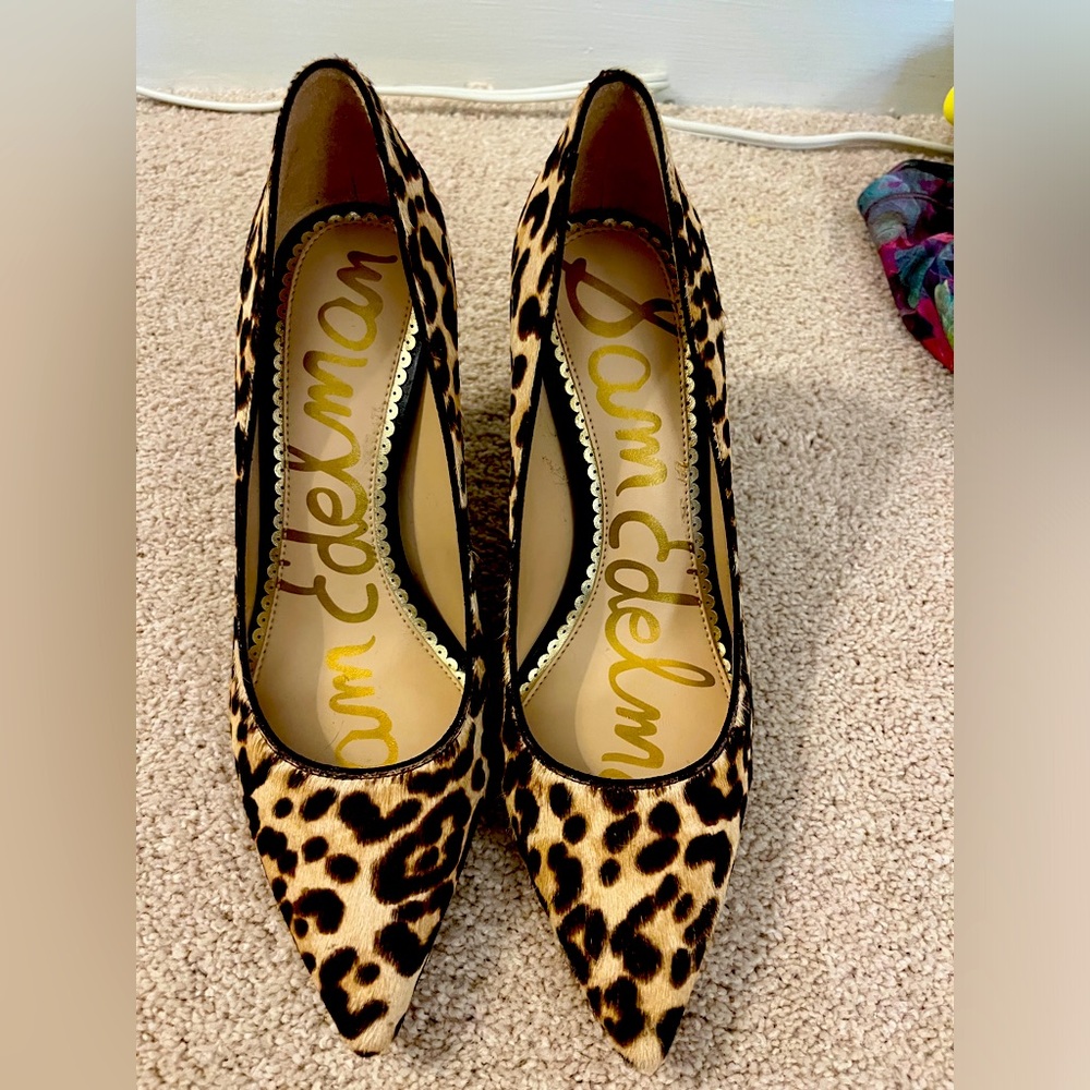 Sam Edelman Leopard Print Heels